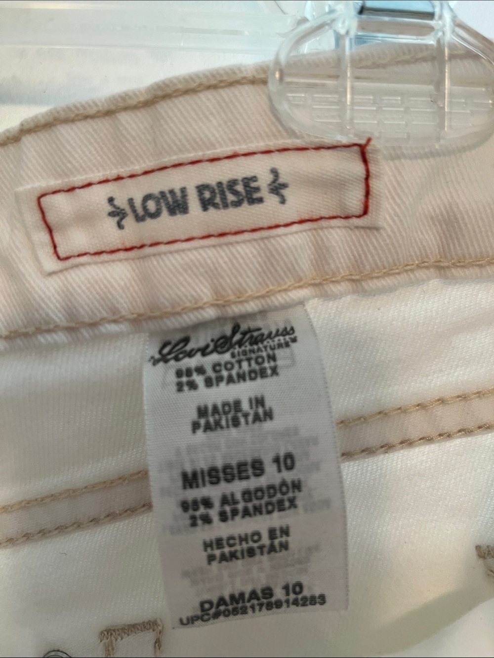 Levi Brand Women's Cream Denim Shorts - Classic High-Rise Style - Picture 3 of 10
